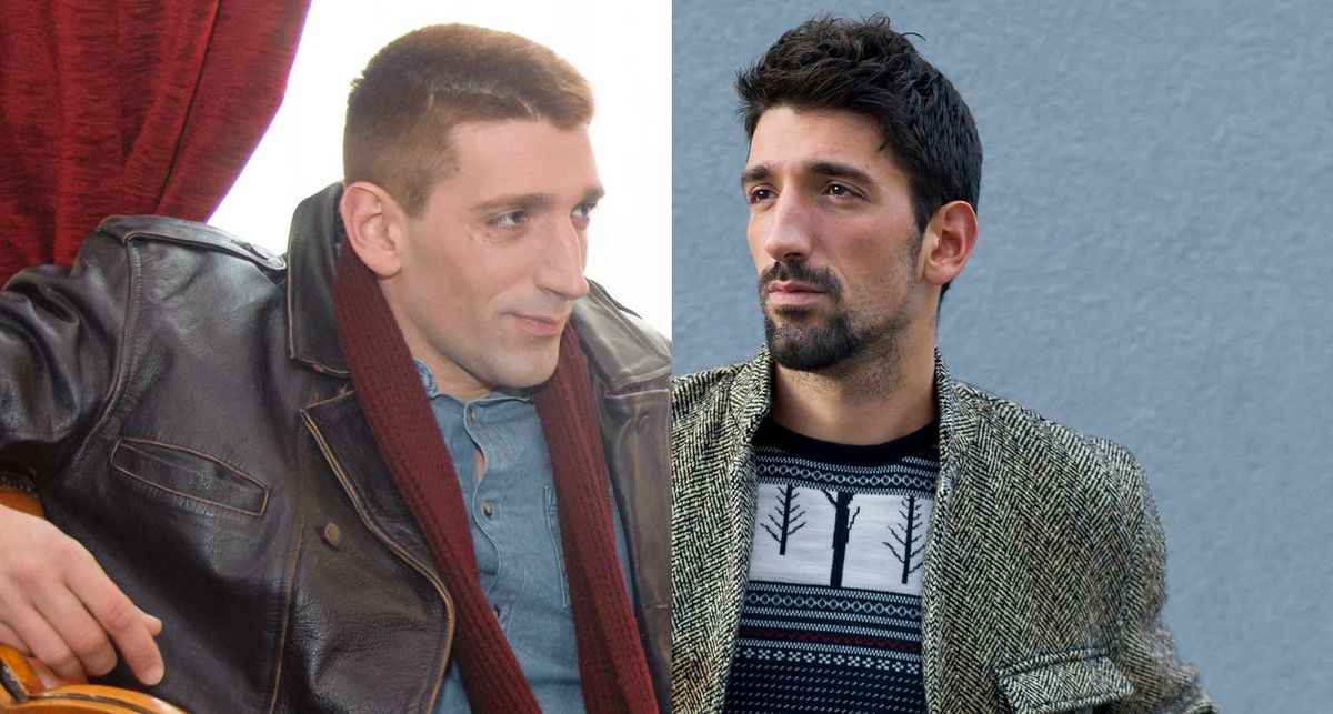 Slavko Sobin bez i sa bradom