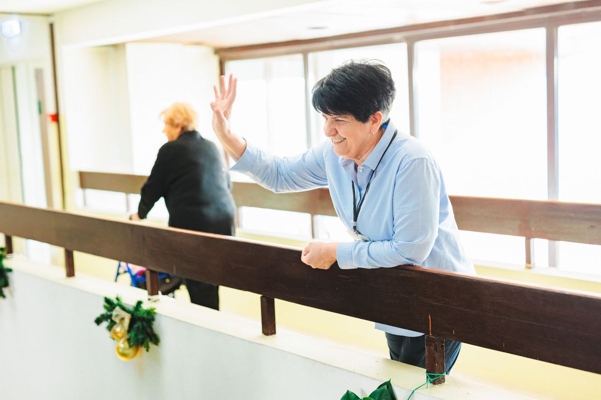 Terezija Jukić radi kao recepcionar na porti u Domu umirovljenika Sveta Ana u Zagrebu - 6