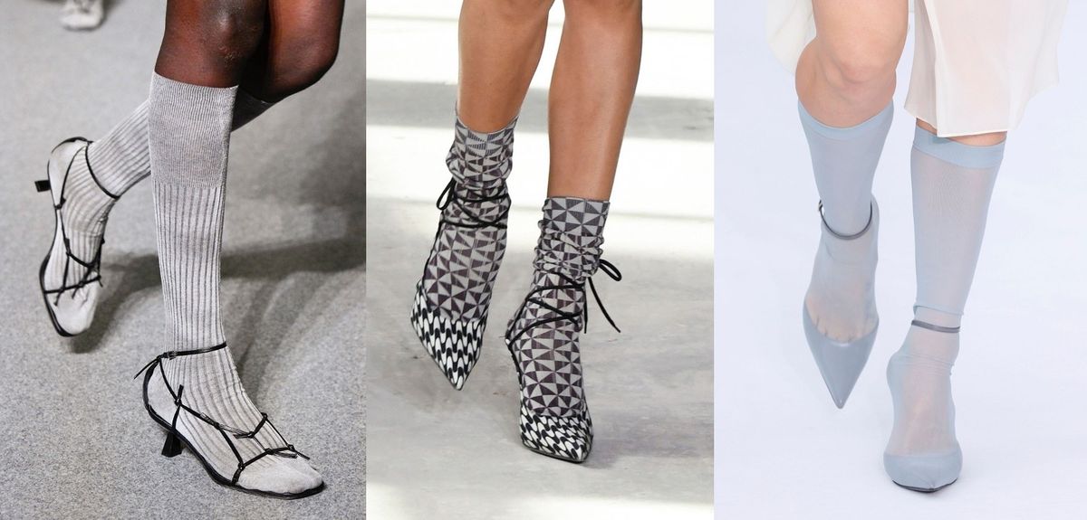 Čarapice i štikle na modelima MSGM-a, Dries Van Notena i Givenchyja