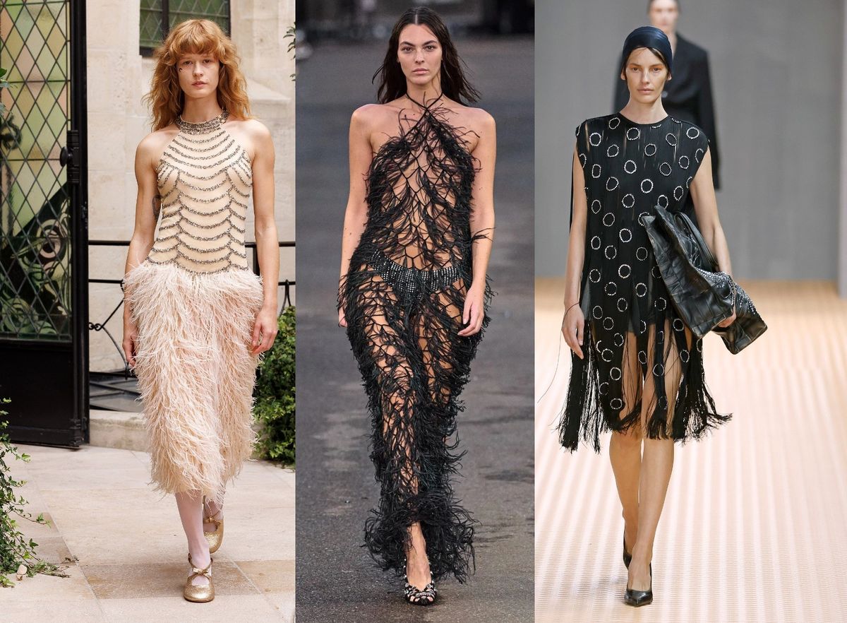 Resice i perje na modelima Paul & Joea, Attica i Prade