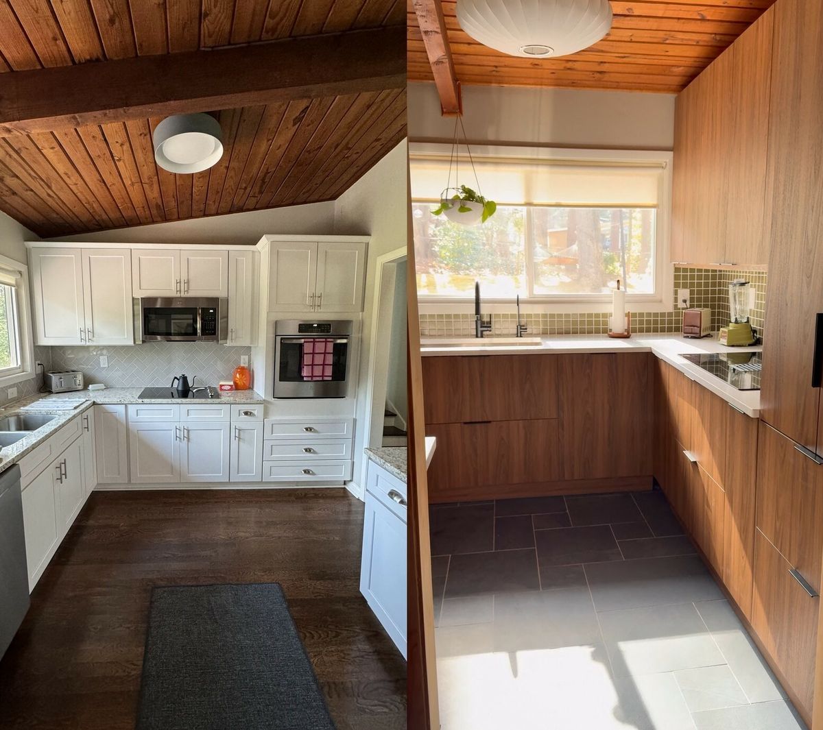 Kuhinja prije i nakon renovacije