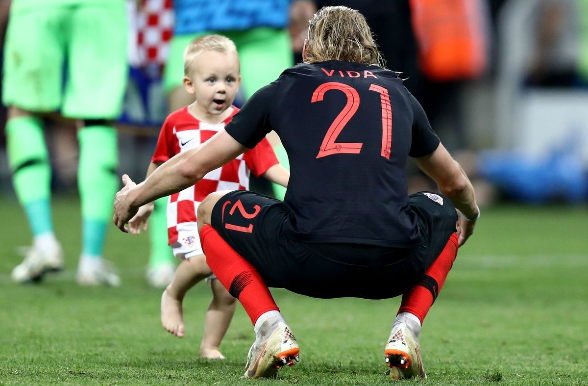 Domagoj i David Vida nakon utakmice s Engleskom