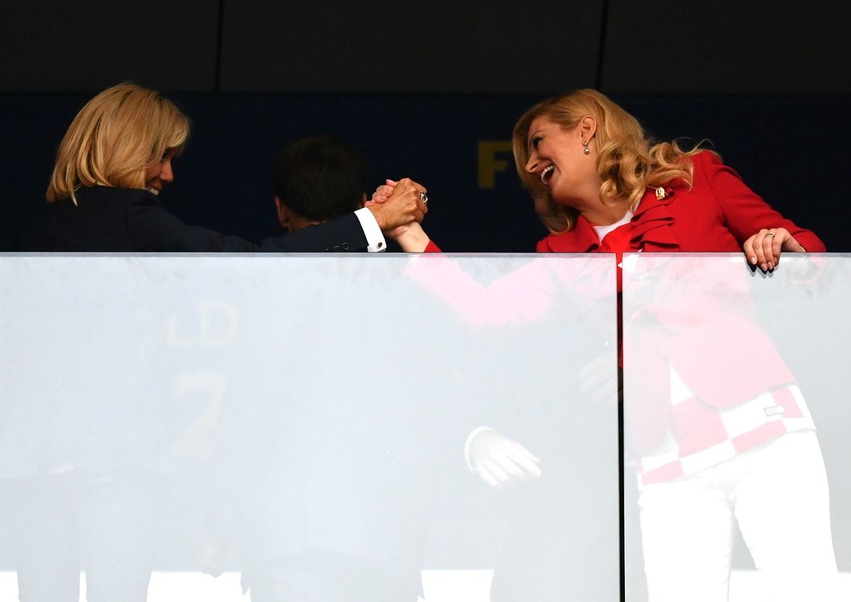 Brigitte Macron i Kolinda Grabar-Kitarović na finalu SP-a