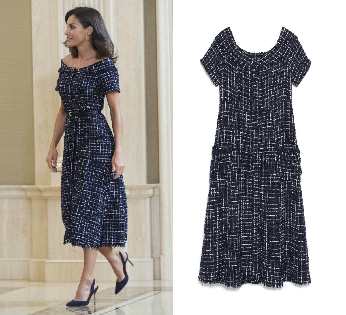 Letizia u haljini modnog brenda Zara