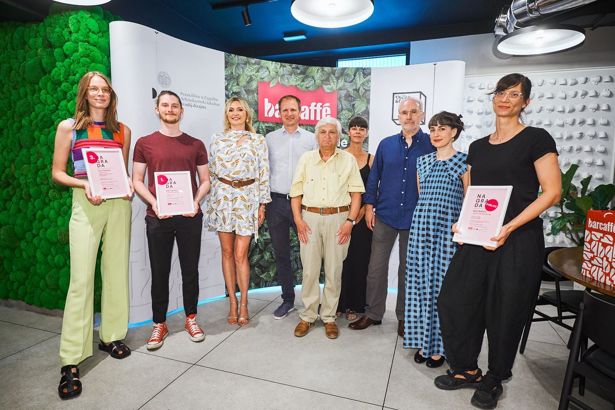 Dobitnici nagrade Moderna džezva, mentori Studija dizajna, predstavnici Barcaffea