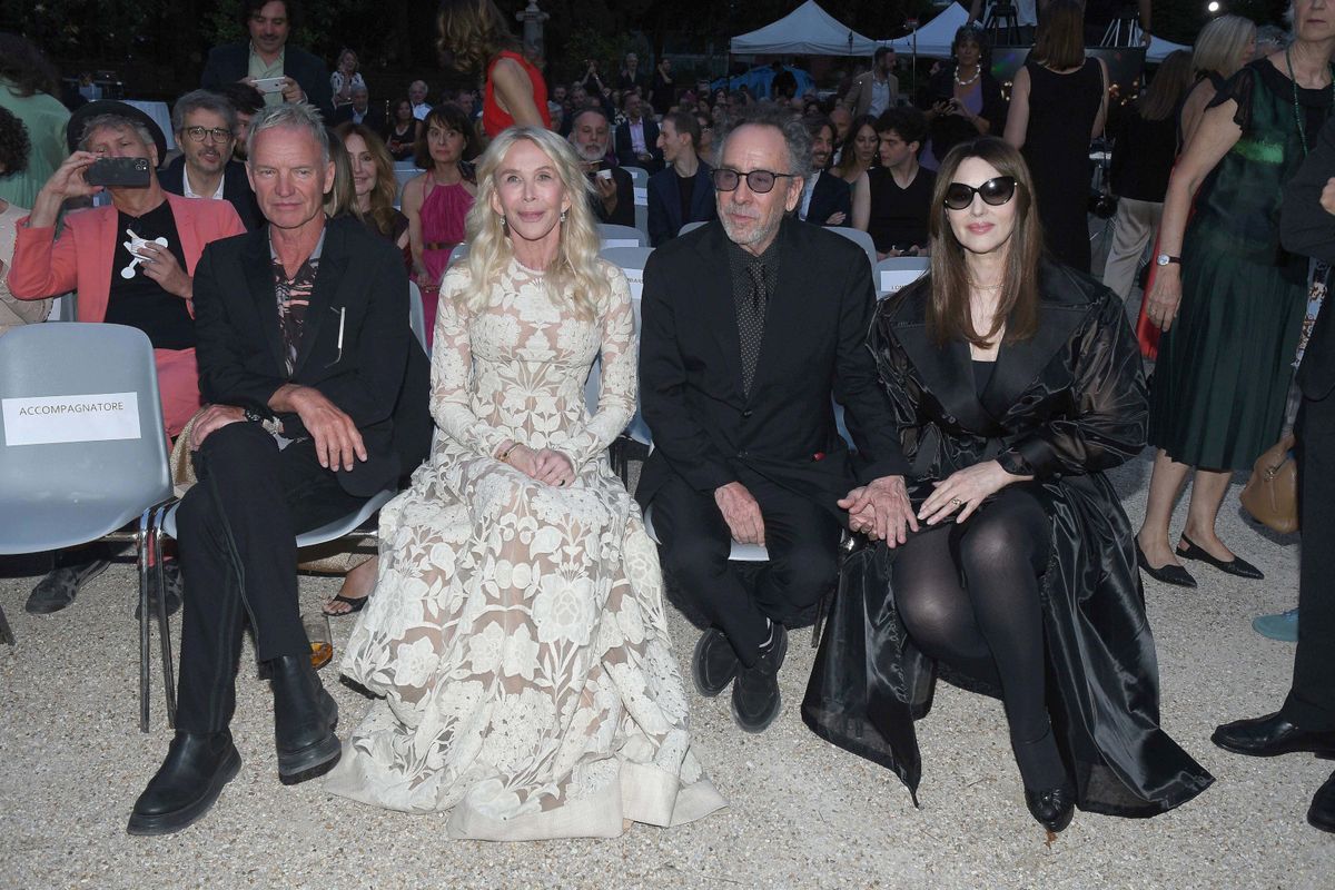 Monica Bellucci i Tim Burton na dodjeli nagrada Globo d'oro u Rimu - 10