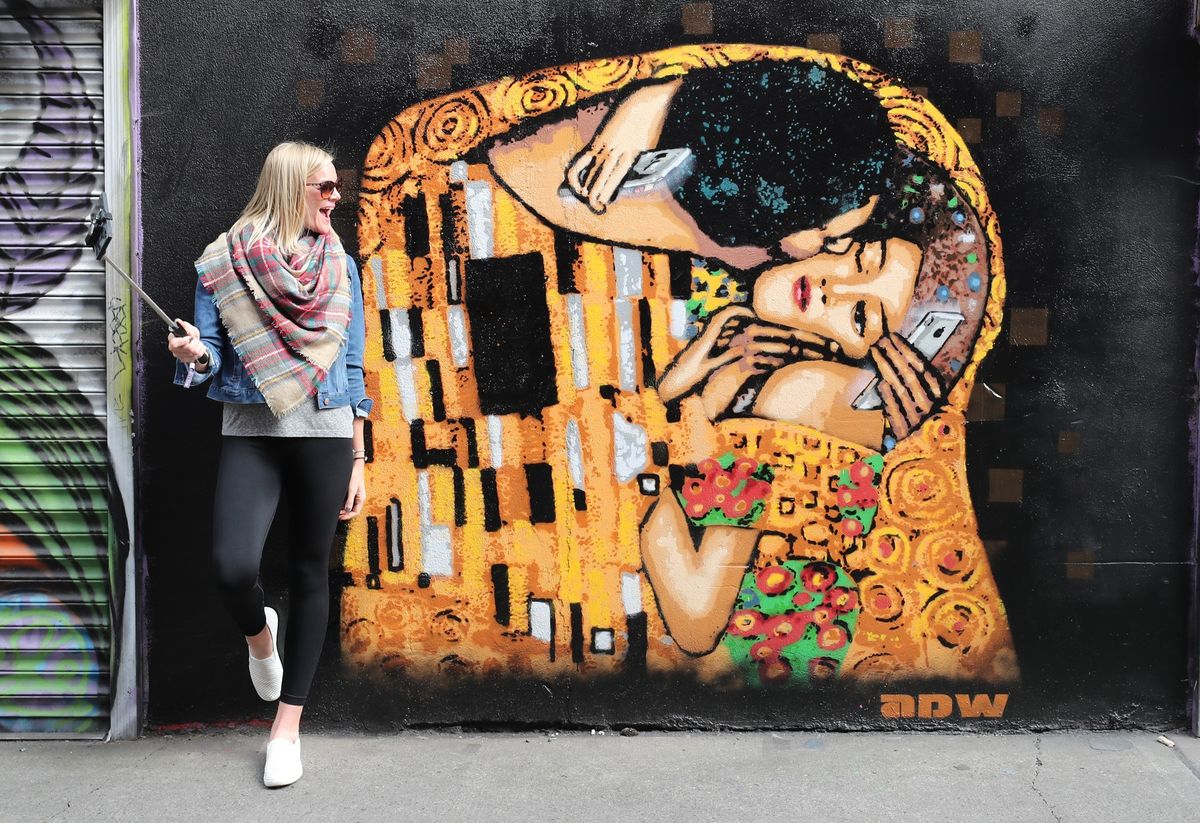 Slavan slika doživjela je mnoge reinterpretacije, ovaj mural u Dablinu je jedna od njih