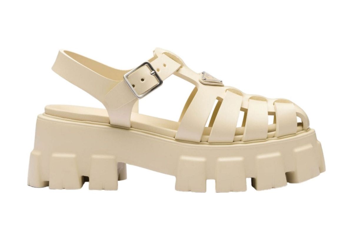 Prada, Monolith gumene sandale