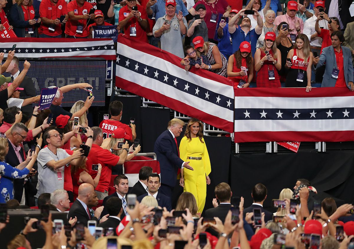 Melania na skupu o Orlandu