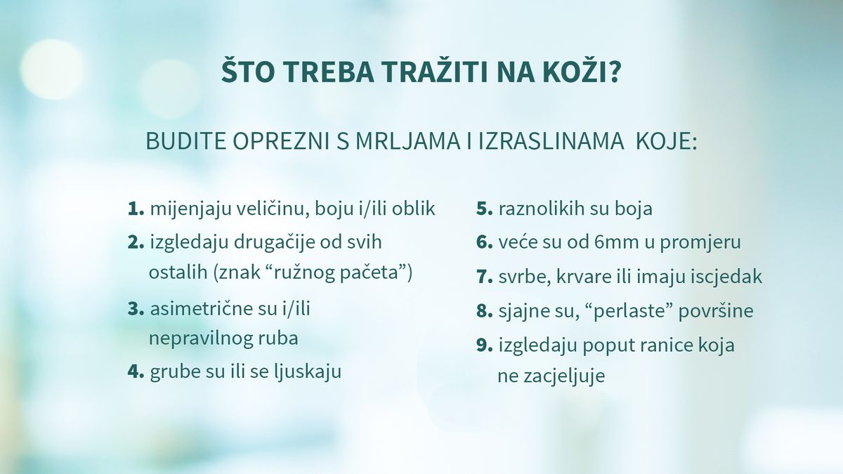 Što treba tražiti na koži?