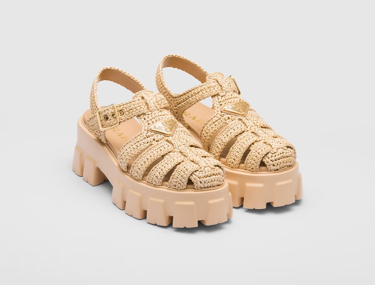 Prada, Monolith Crochet sandale, 1120 eura