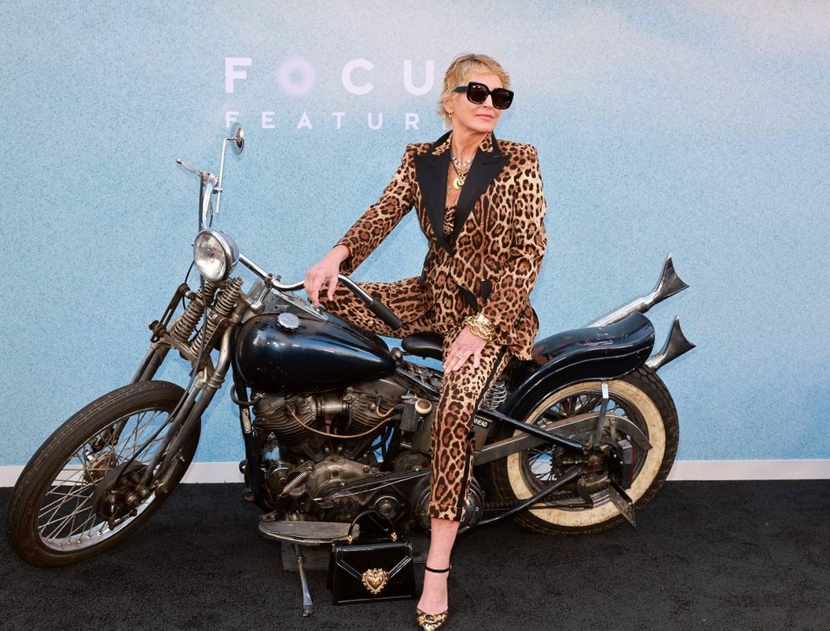 Sharon Stone na premijeri filma The Bikeriders
