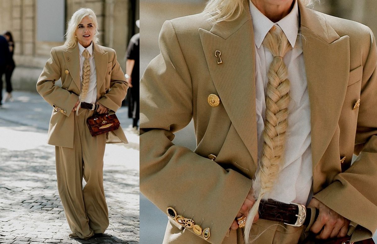 Selma Blair na Tjednu visoke mode s osebujnom kravatom