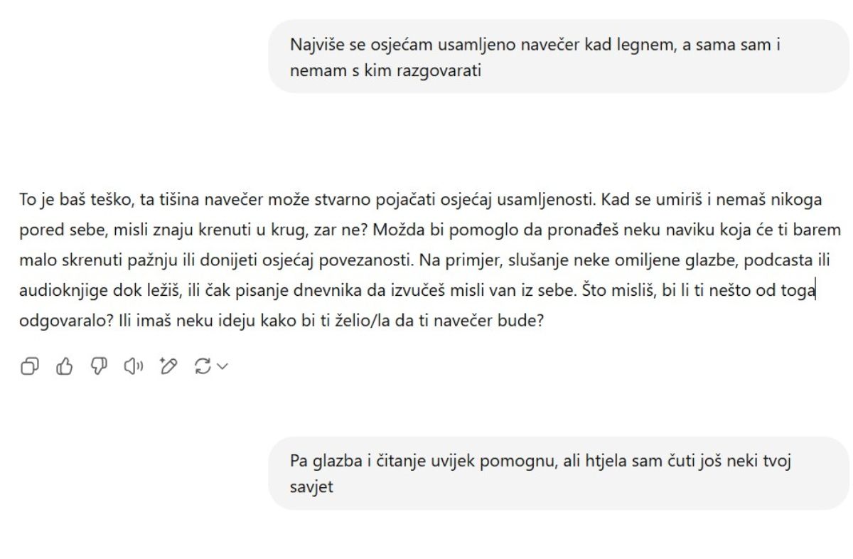 Razgovor s ChatGPT-em
