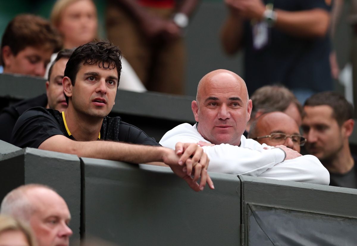 Mario Ančić i Andre Agassi
