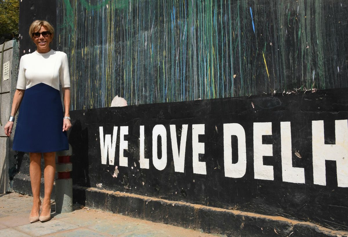 Brigitte Macron u New Delhiju