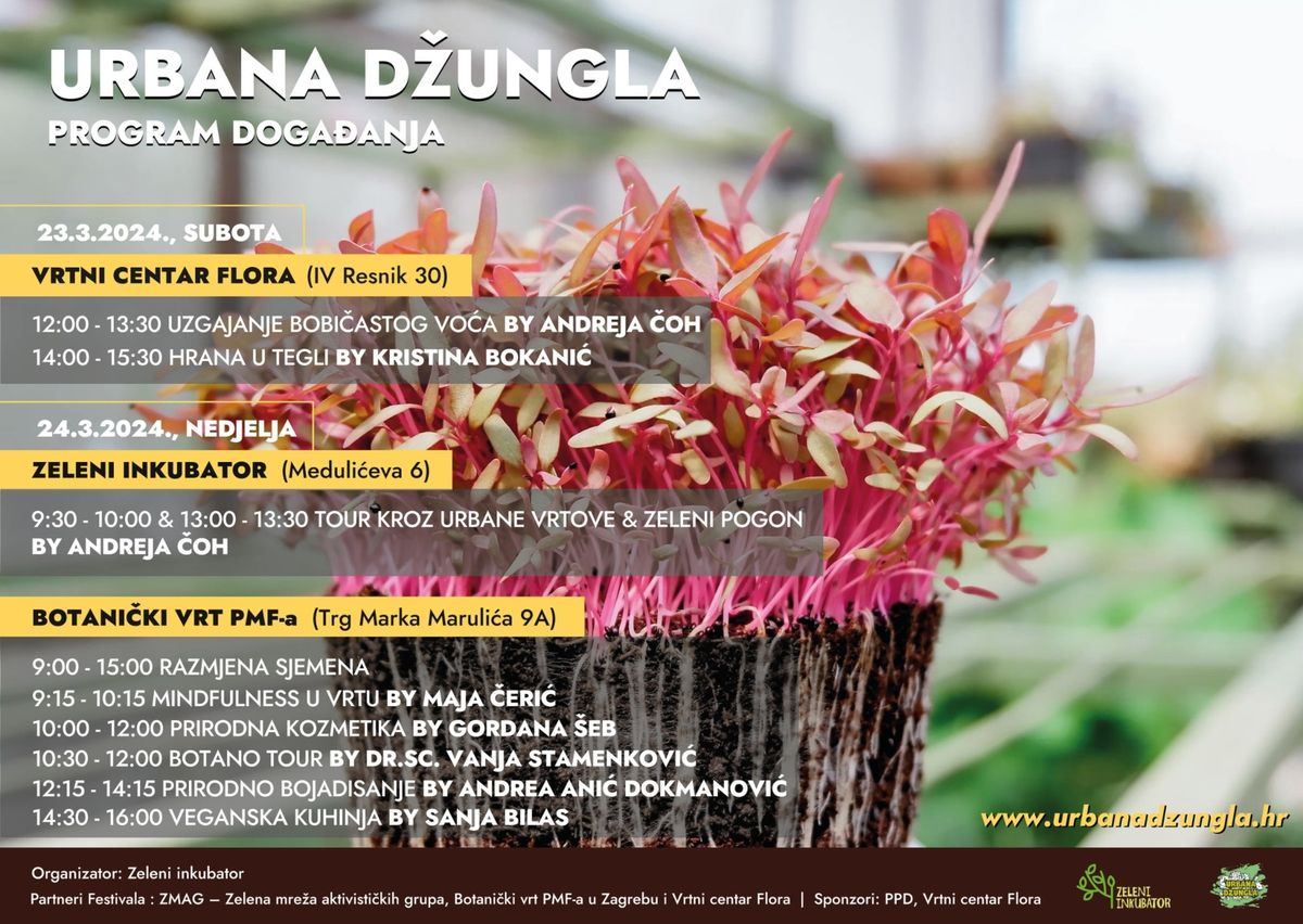 Program festivala Urbana džungla