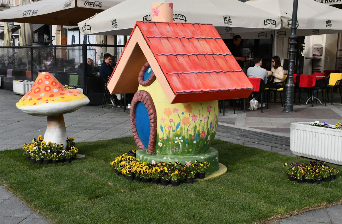 Središte Slavonskog Broda pretvoreno je u malo uskrsno carstvo