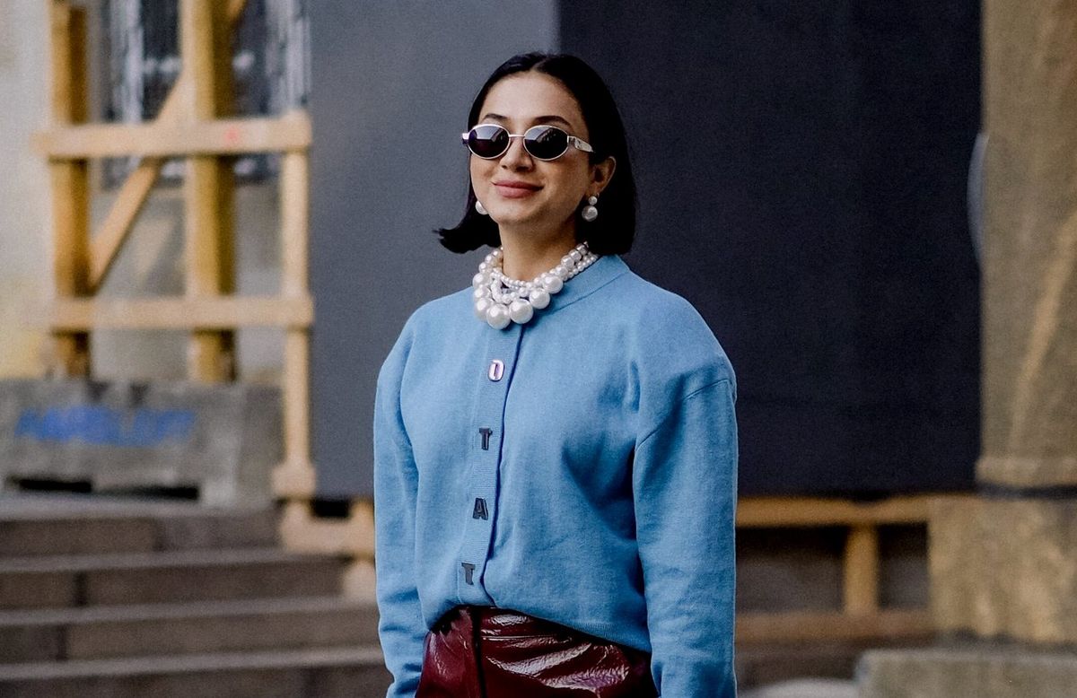 Pariško plava u street style kombinaciji s Tjedna mode - 1