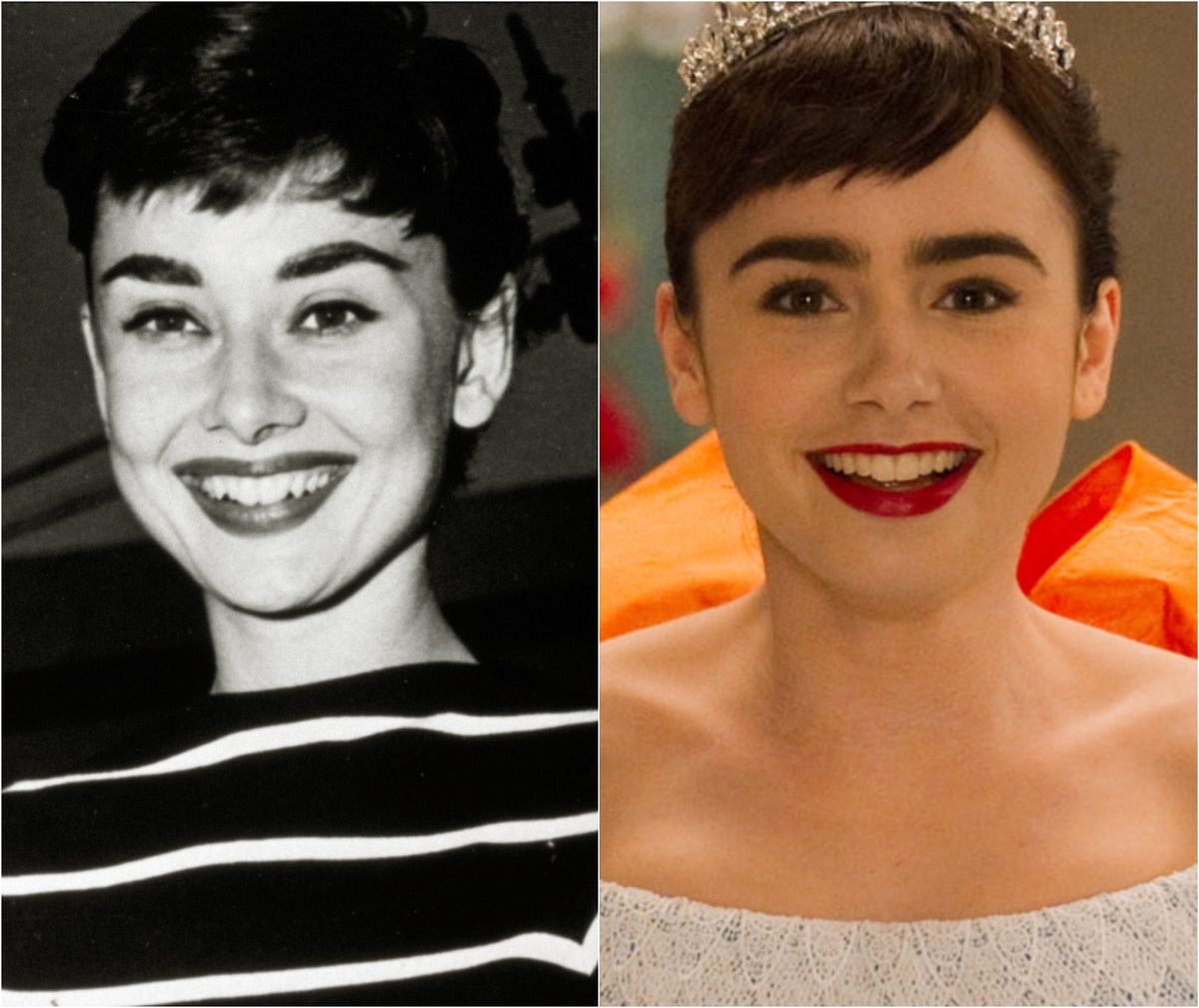Audrey Hepburn i Lily Collins