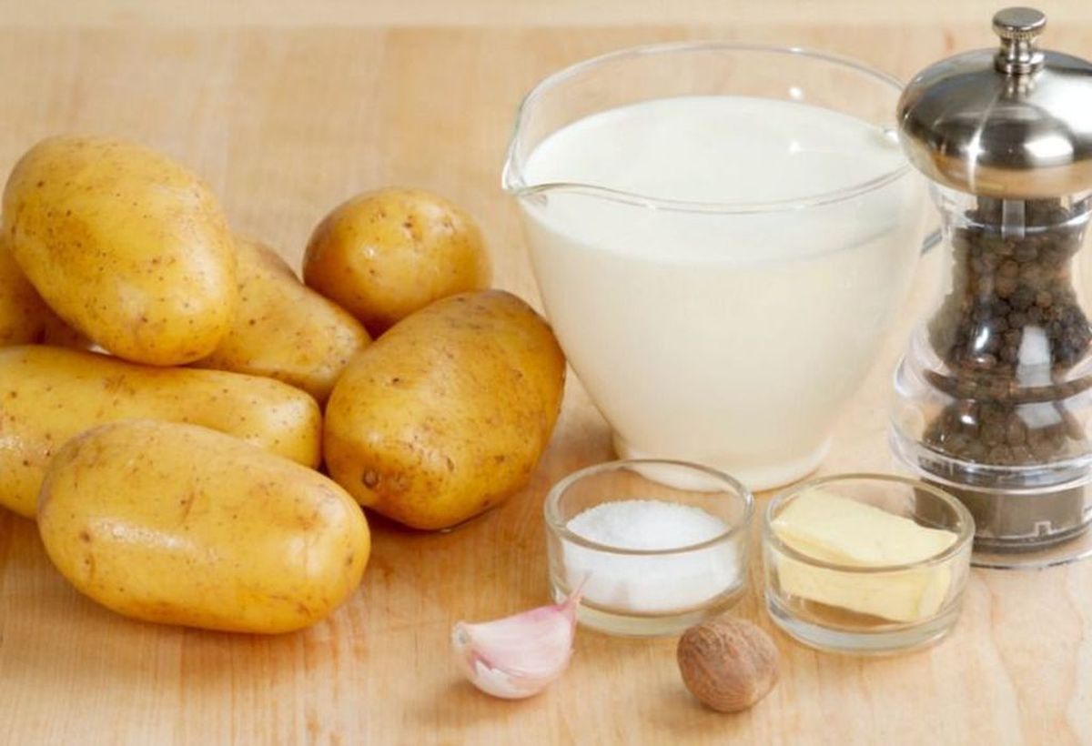 Osnovni sastojci za složenac od krumpira