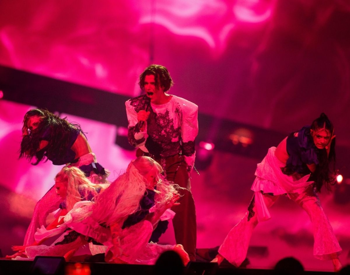 Marko Bošnjak na generalnoj probi prve polufinalne večeri Eurosonga 2025.