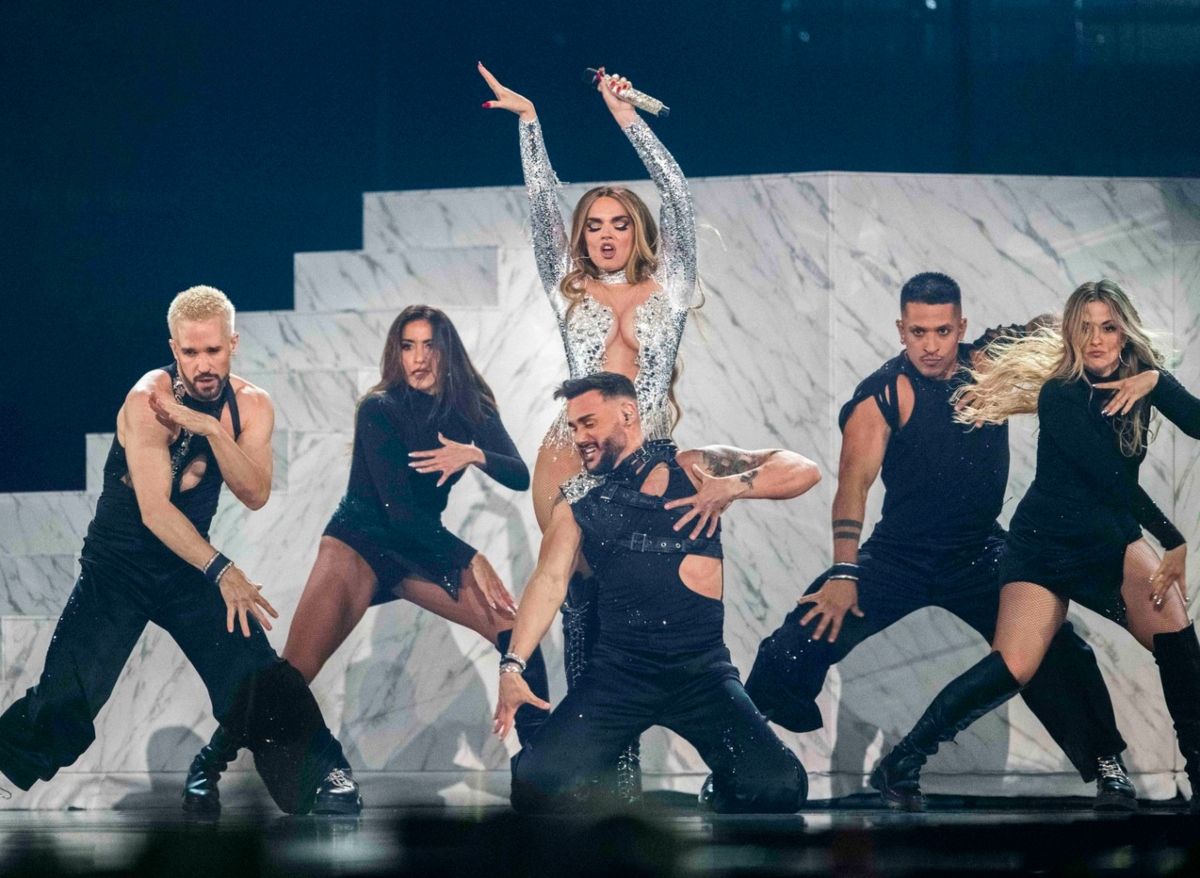 Predstavnica Španjolske Melody na generalnoj probi prvog polufinala Eurosonga 2025.