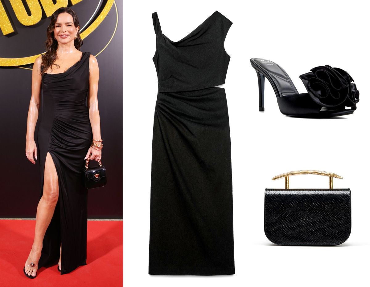 Crna haljina u kombinaciji po uzoru na Severinu