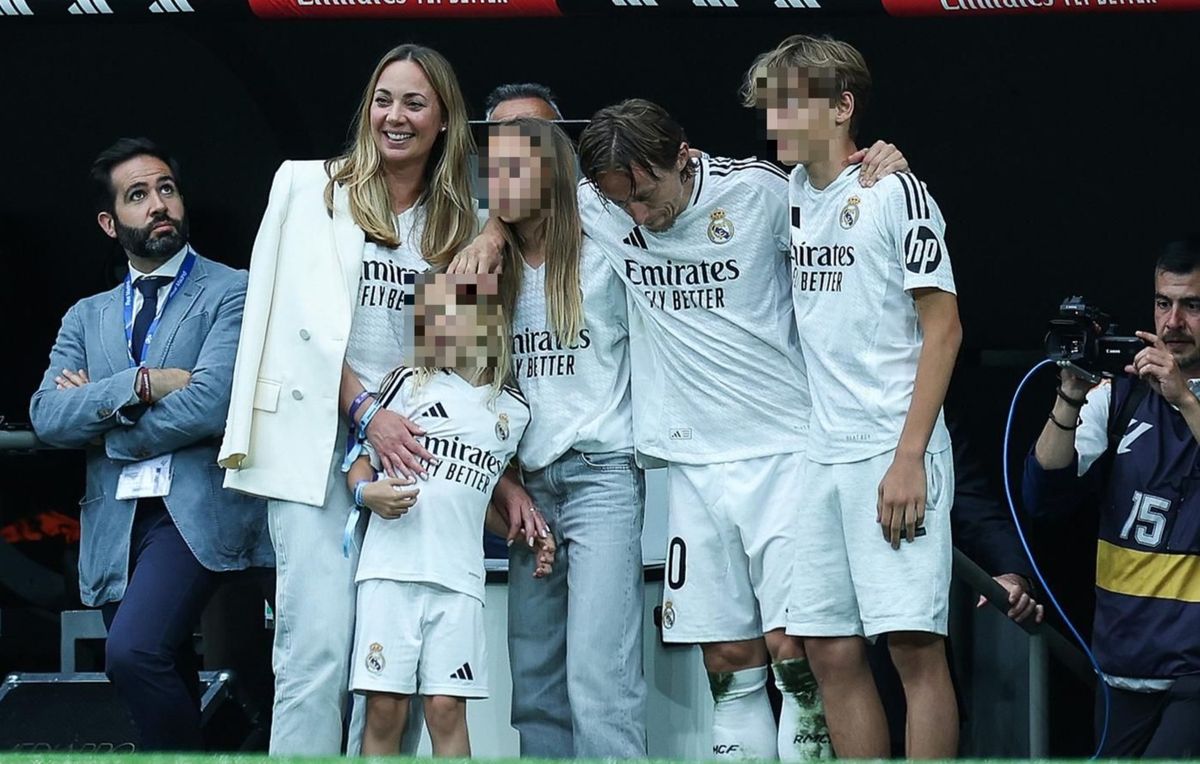 Luka Modrić s obitelji