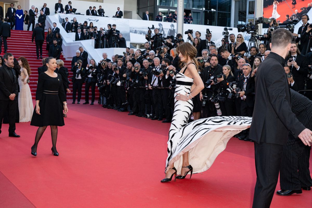 Carla Bruni u haljini modne kuće Roberto Cavalli na Filmskom festivalu u Cannesu - 6