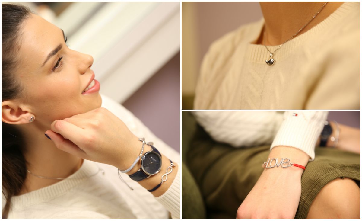 Nakit: Argentum Best Buy ogrlica 99,00kn, Argentum Best Buy naušnice 89,00kn, Argentum Best Buy narukvice od 89,00kn do 129,00kn, Daisy Dixon sat; Odjeća: Tommy Hilfiger