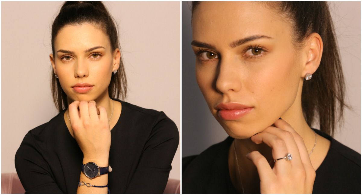 Nakit: Argentum Best Buy ogrlica i naušnice s cirkonima 149,00kn po komadu; Argentum Best Buy srebrni prsten s cirkonom 149,00 kn; Argentum Best Buy narukvica sa motivom beskonačnosti 89,00 kn; Argentum srebrna narukvica s križicem 129,00 kn; Daisy Dixon;