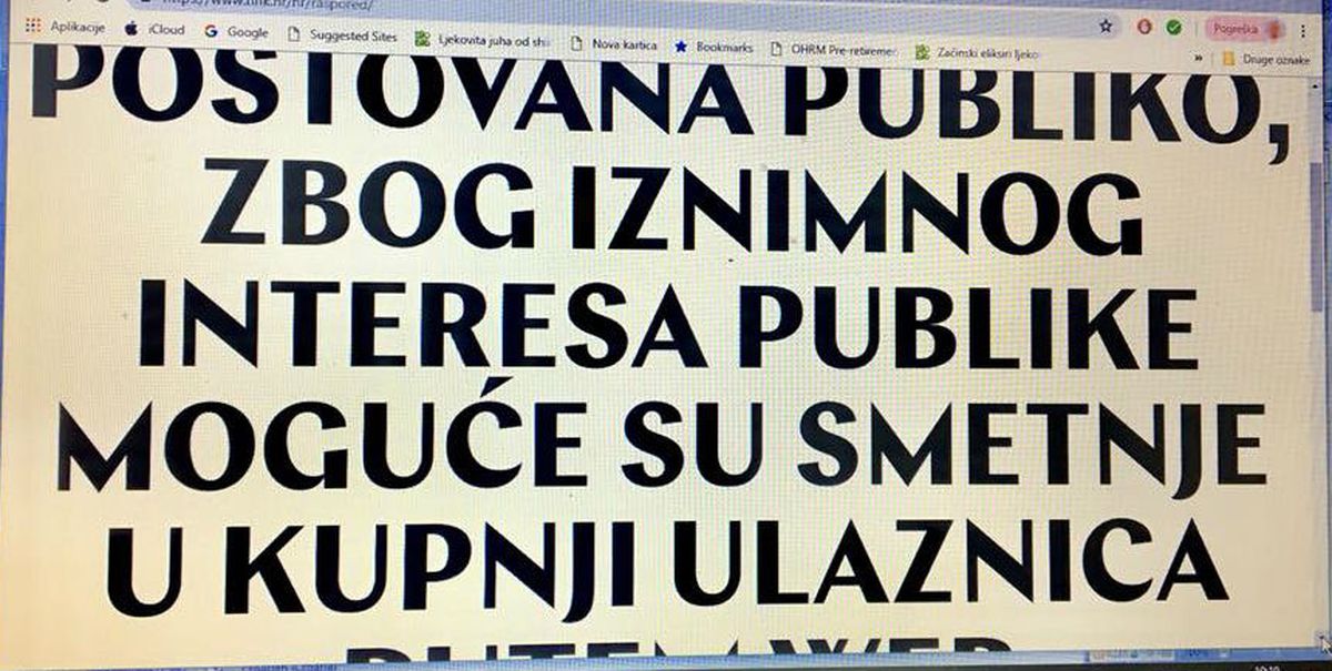 Od ranog jutra bilo je teško pristupiti i stranicama HNK (Foto: zadovoljna.hr)