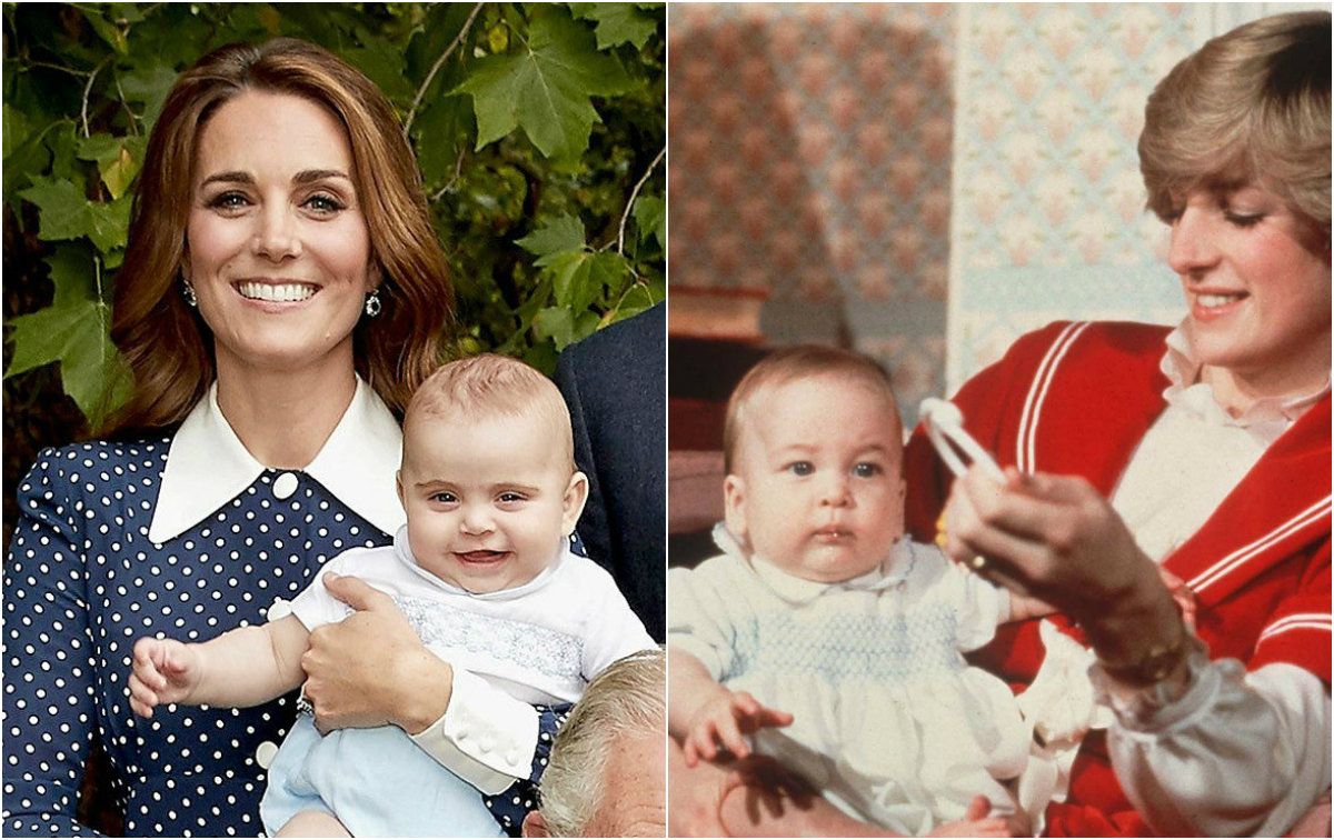 Louis s mamom Catherine i William s princezom Dianom 1982. godine