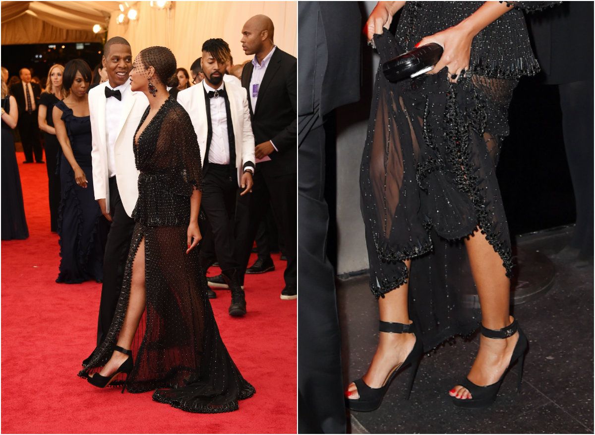 Beyonce na Met Gali 2014. godine u štiklama modne kuće Givenchy