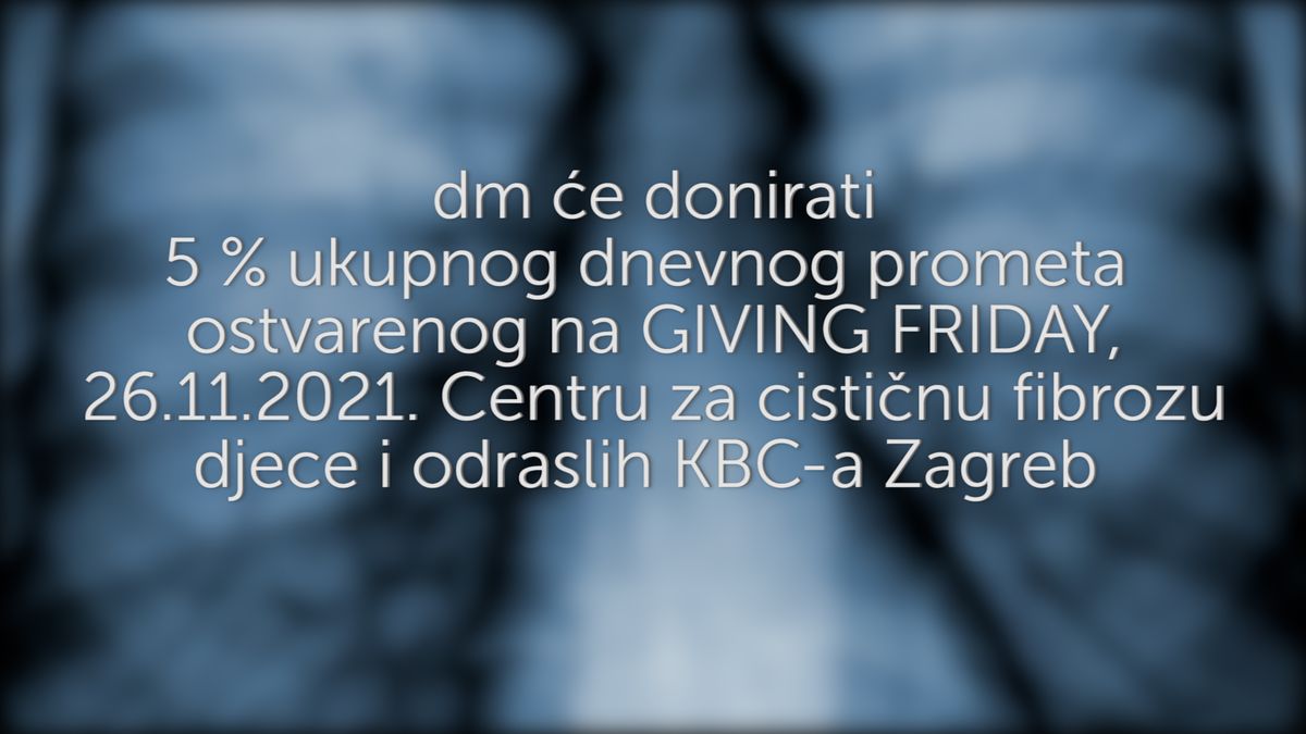 Ostvari svoju uobičajenu kupnju na dan 26.11.2021. i pomozi Centru za cističnu fibrozu