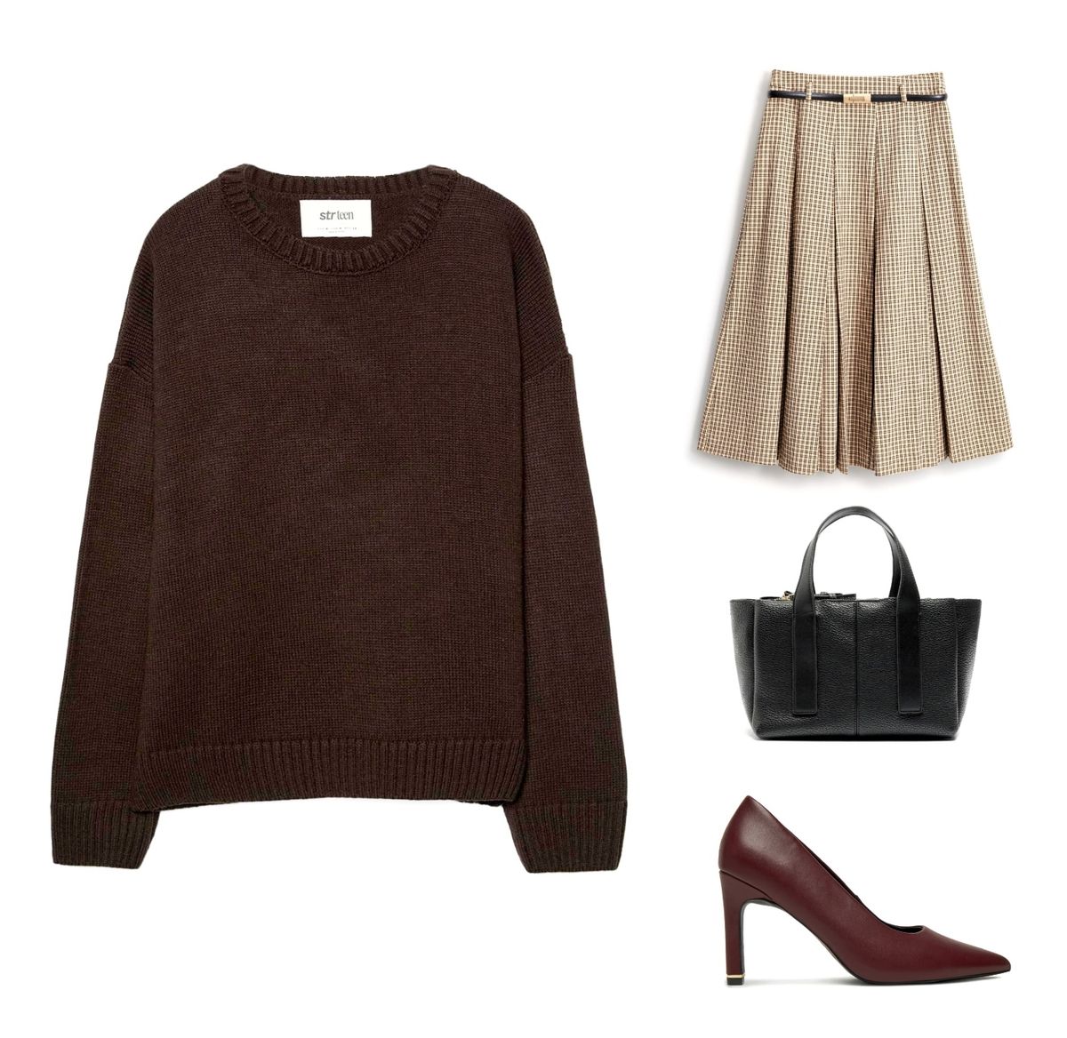 Poslovna kombinacija s puloverom