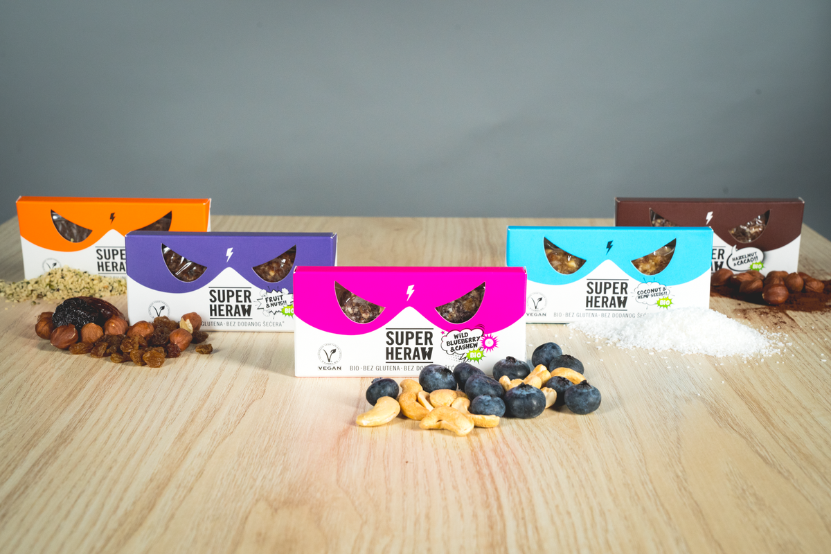 Superheraw pločice dolaze u pet okusa