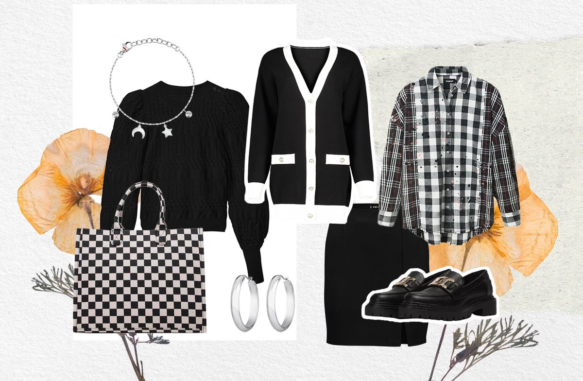 Košulja- Desigual; Vesta- New Yorker; Loaferice- CCC; Pulover -Desigual; Narukvica- Argentum; Torba - CCC; Suknja- New Yorker; Naušnice- Dicta