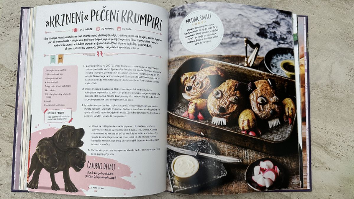 Kuharica sadržava recepte za 12 predjela, 16 glavnih jela, 10 slastica i pet napitaka - 4