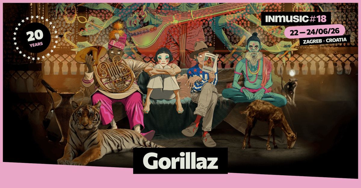 Gorillaz su prvi headliner za 20 godina INmusic festivala