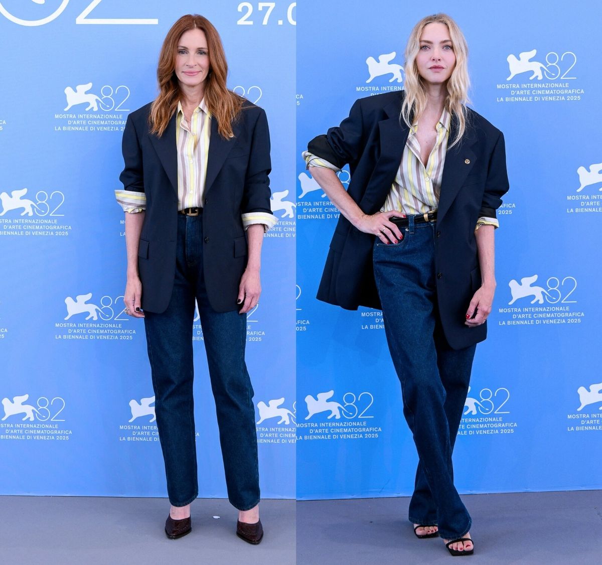 Julia Roberts i Amanda Seyfried u istom Versaceovom izdanju na Filmskom festivalu u Veneciji ove godine