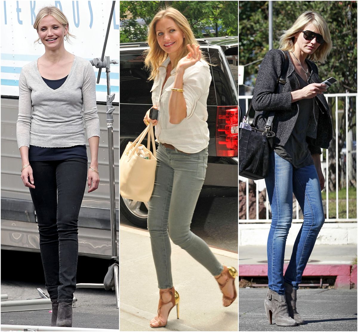 Cameron Diaz u skinny trapericama 2010., 2011. i 2012.