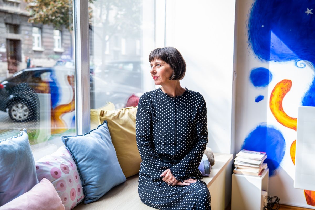 Goranka Perc u prostorijama Udruge Nismo same