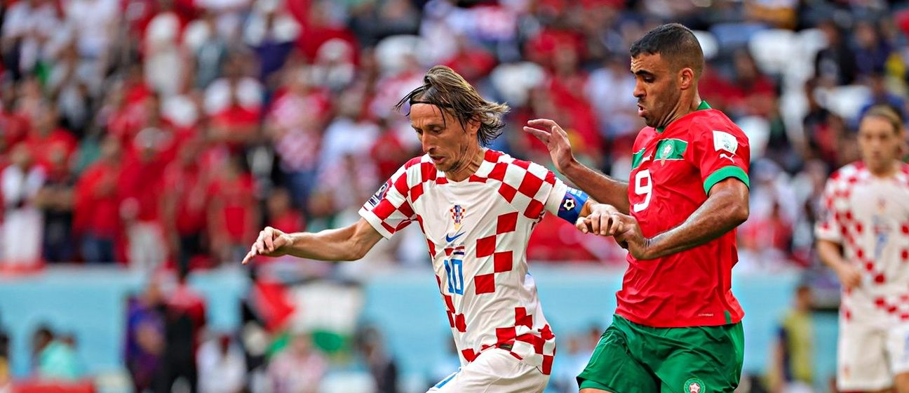 Luka Modrić i Abderrazak Hamdallah