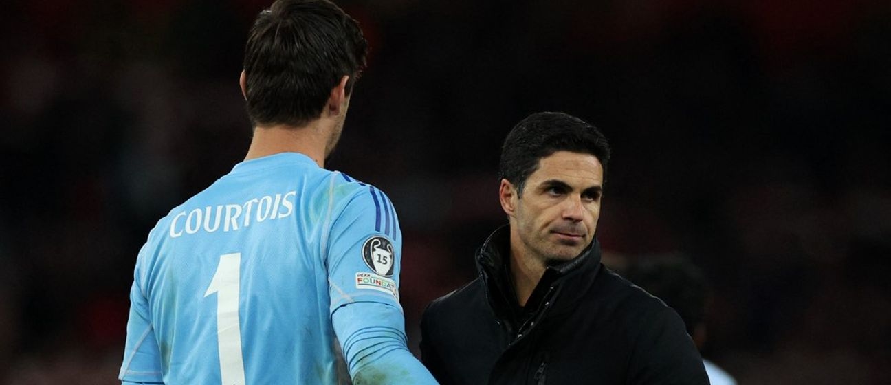 Thibaut Courtois i Mikel Arteta
