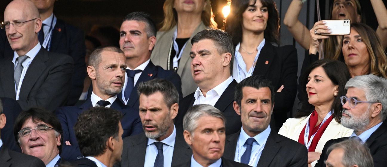 Aleksander Čeferin, Zvonimir Boban i Zoran Milanović