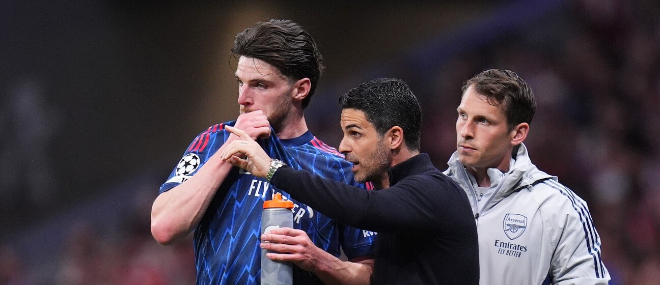 Mikel Arteta i Declan Rice