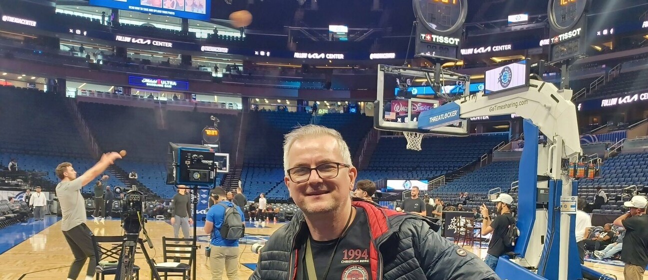 Ivica Medo na NBA utakmici Orlando Magica i Atlante Hawks u Orlandu