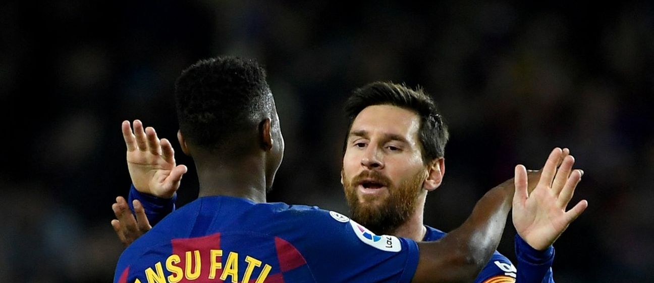 Ansu Fati i Lionel Messi